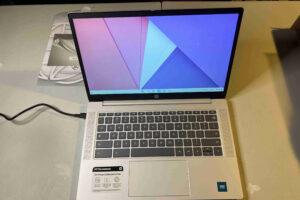 HP Chromebook 14 Review - view from keyboard top down